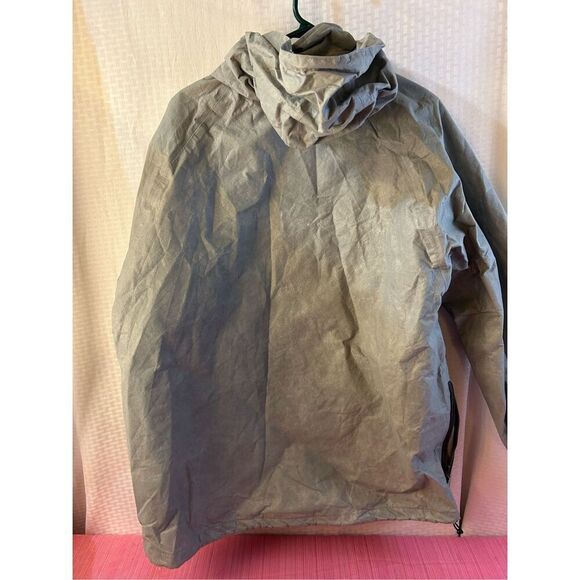 Frogg Toggs green rain jacket hooded large L 100 polypropylene packable ultralig - Picture 4 of 8
